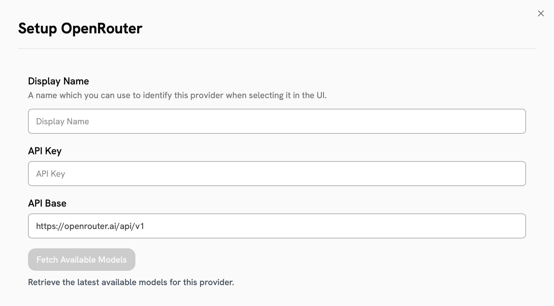 OpenRouter - Onyx Documentation