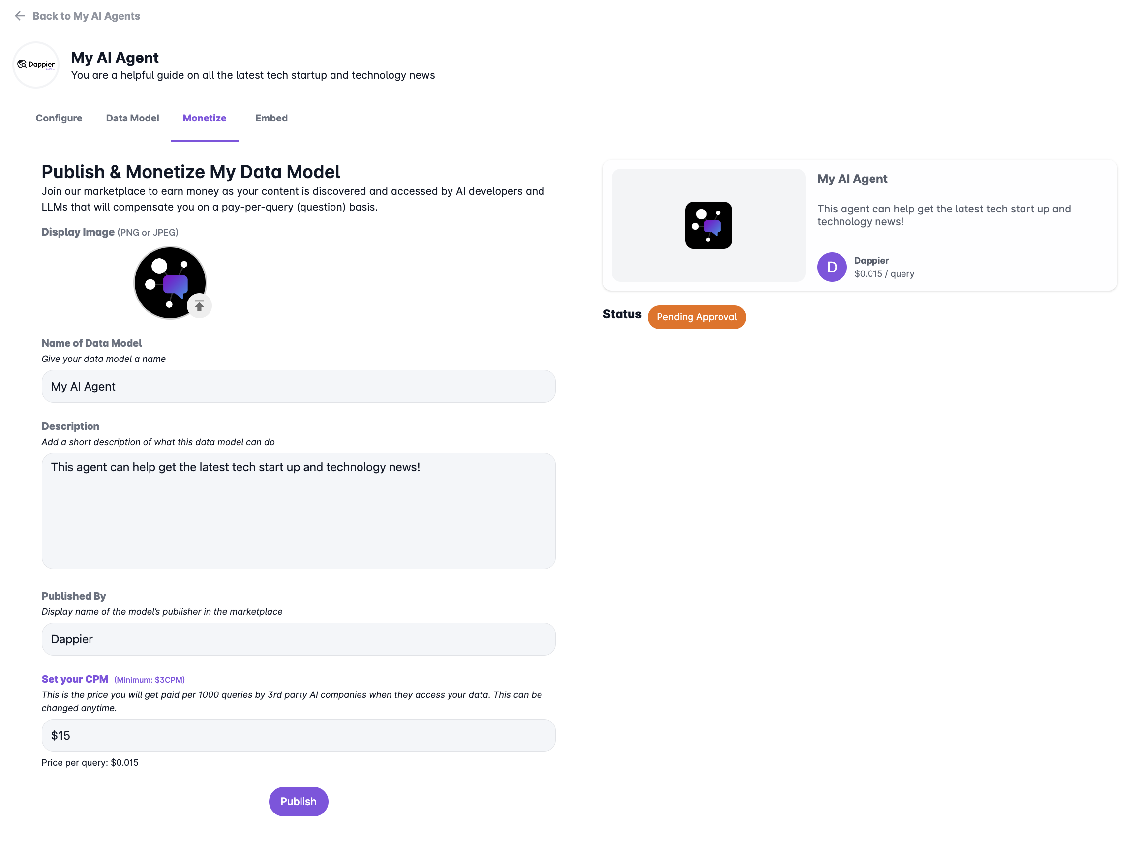 Monetize Your Content - Dappier API Guide