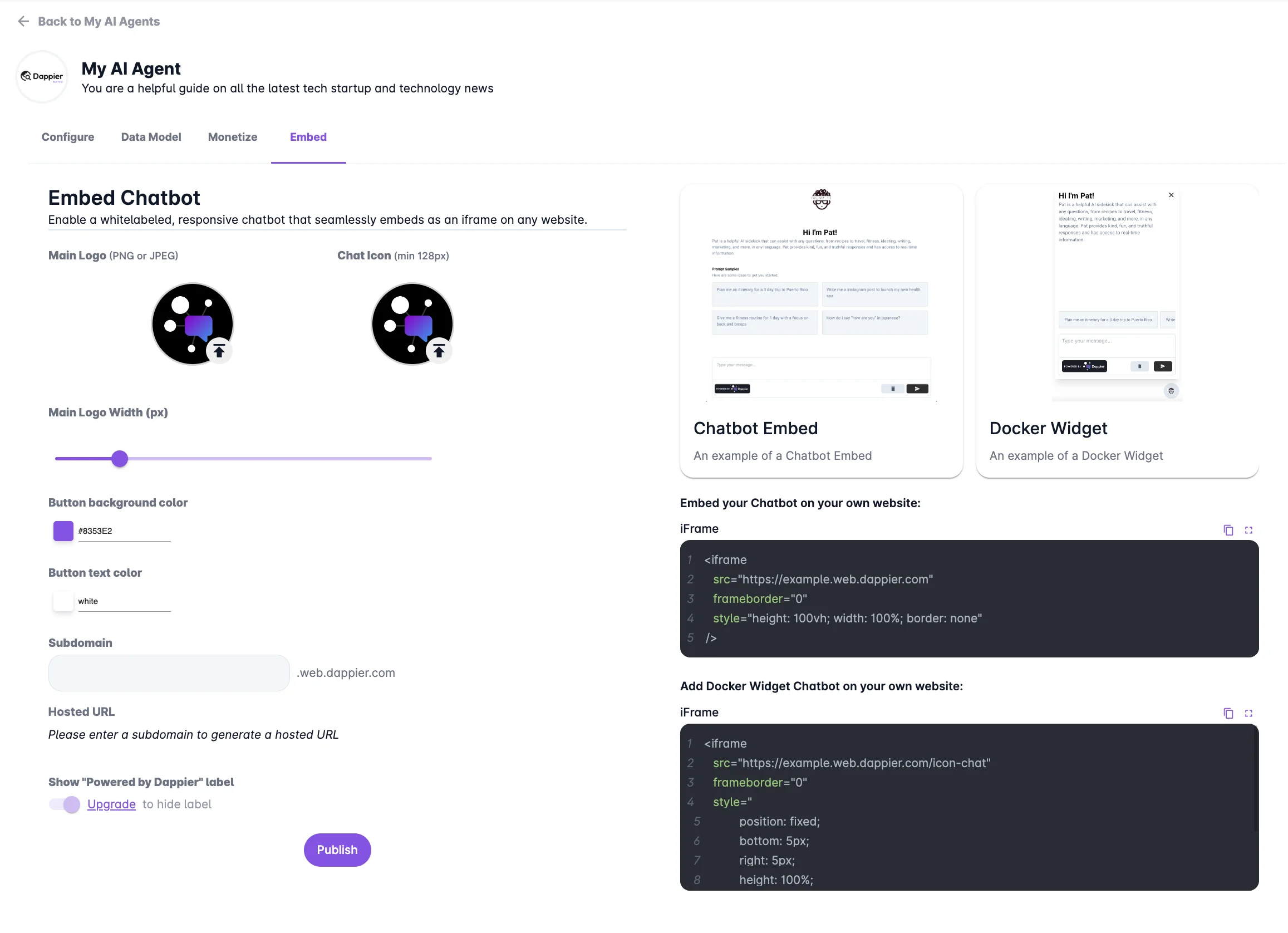 Embed Widget