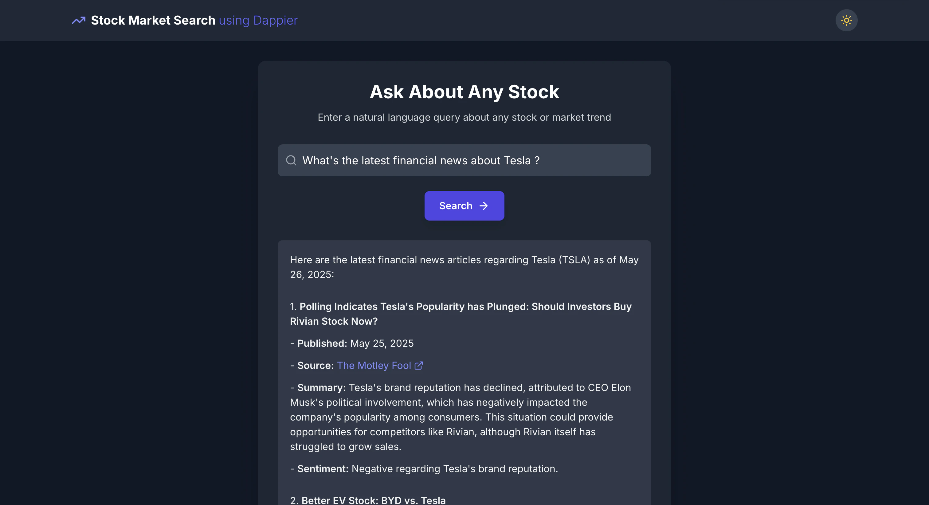 Bolt Stock Market Search