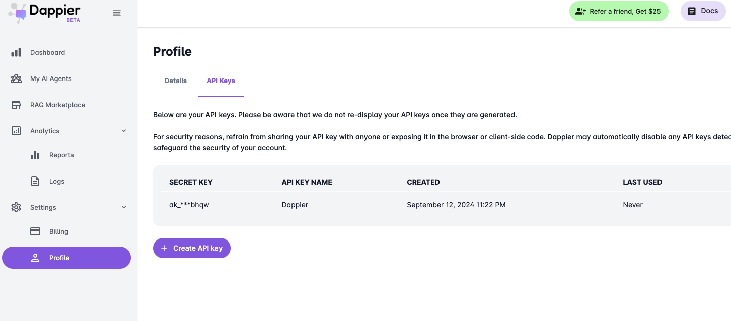 Quickstart - Dappier API Guide