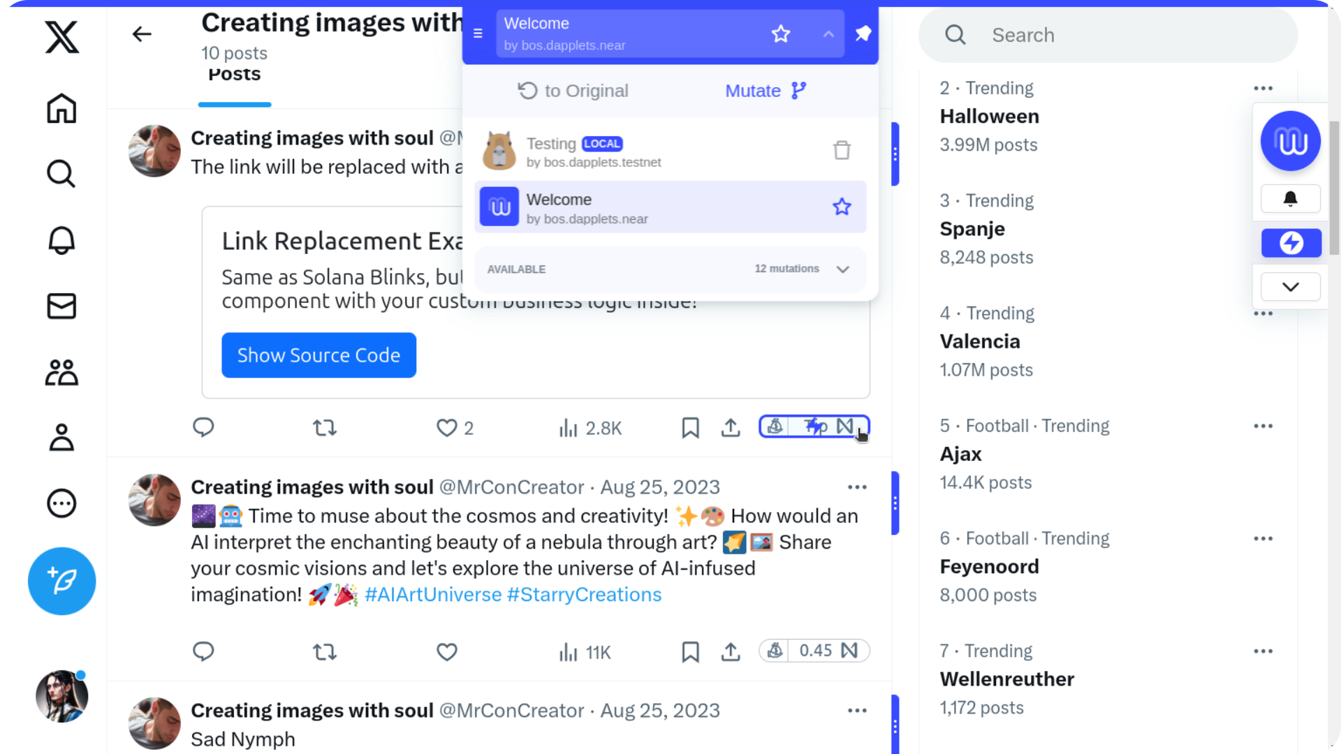 Select Tipping button