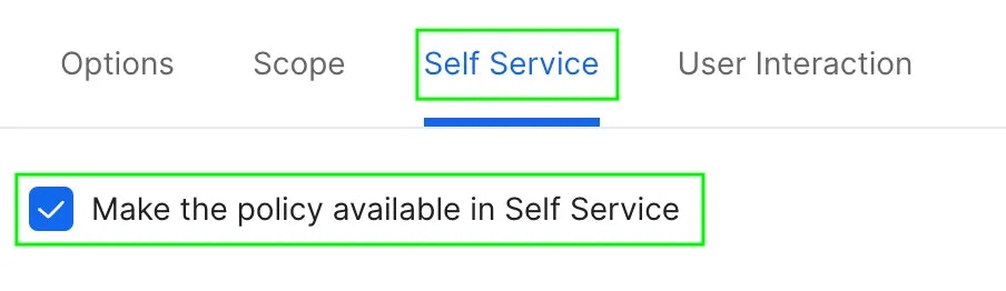 Self Service