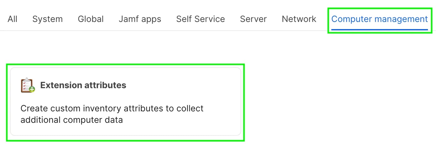 Extension Attributes