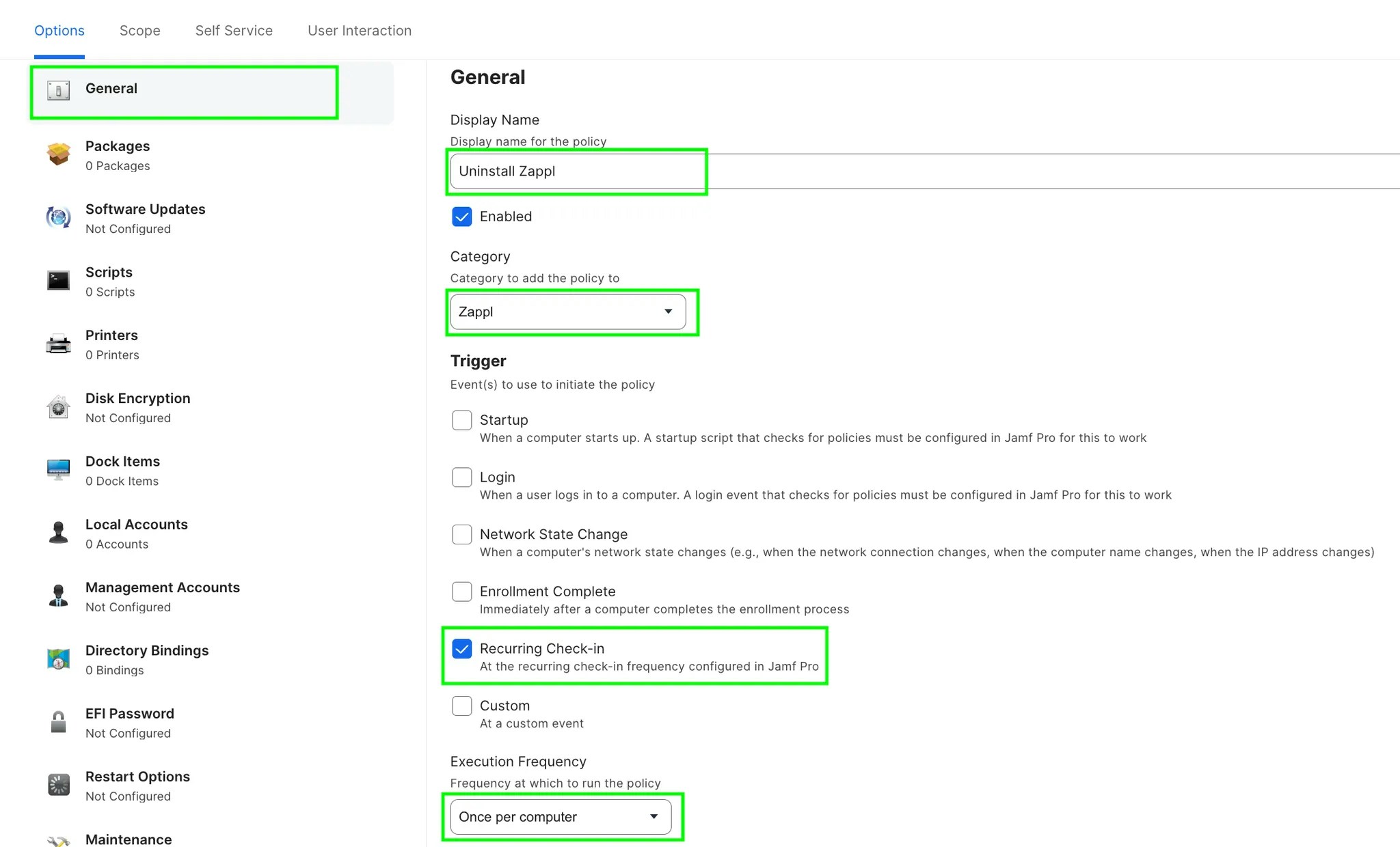 Zappl Uninstall Policy