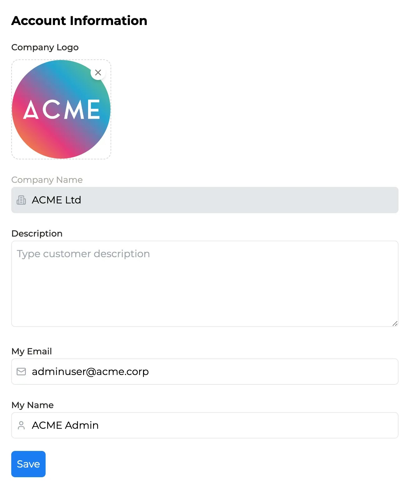 Portal Account Overview