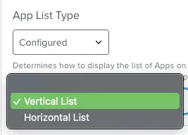 App List Type