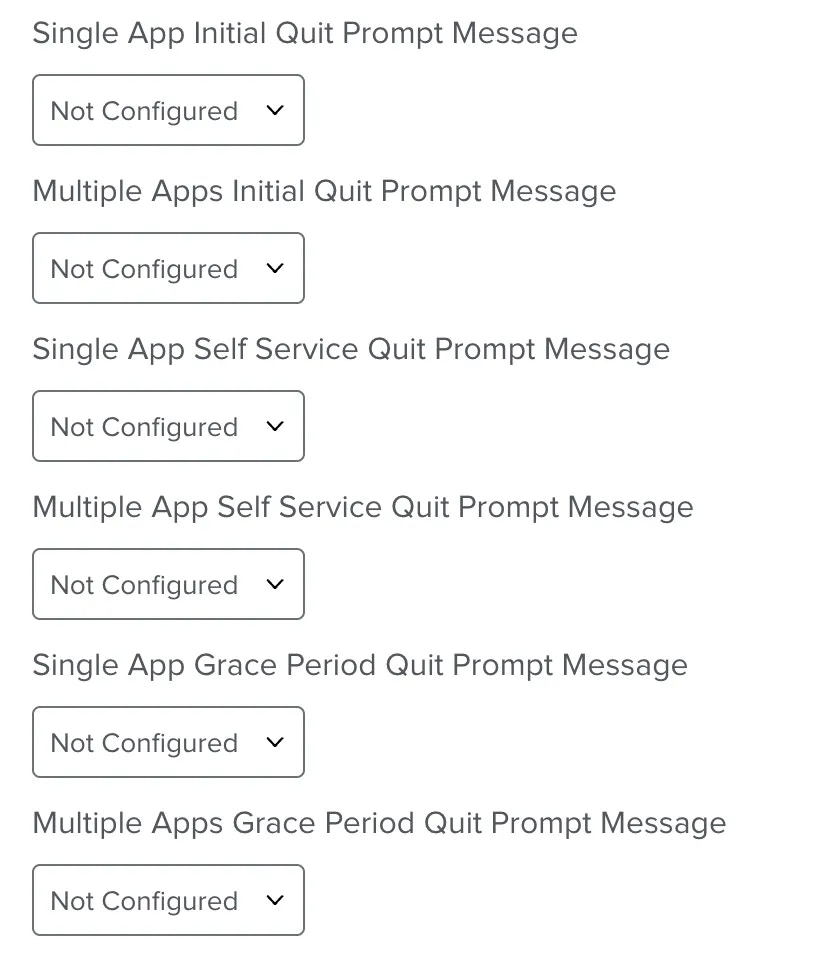Custom Prompt Messages