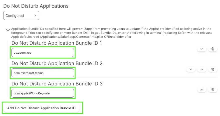 DND Applications