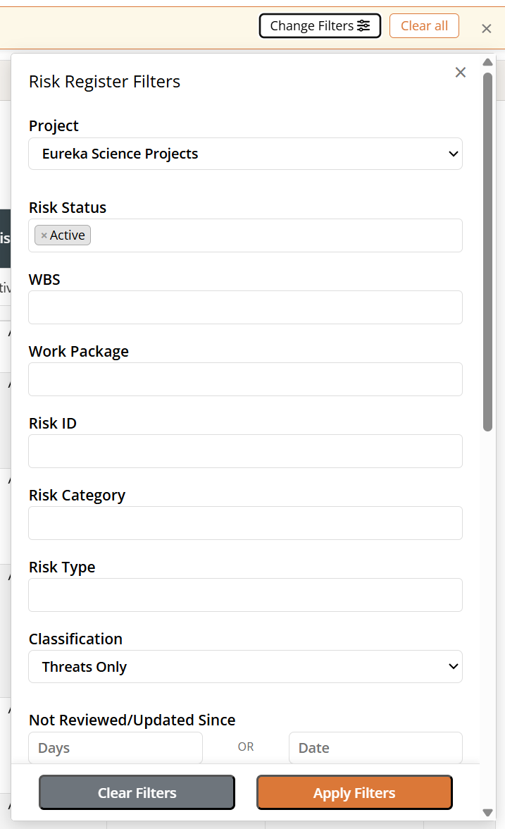 Risk Register