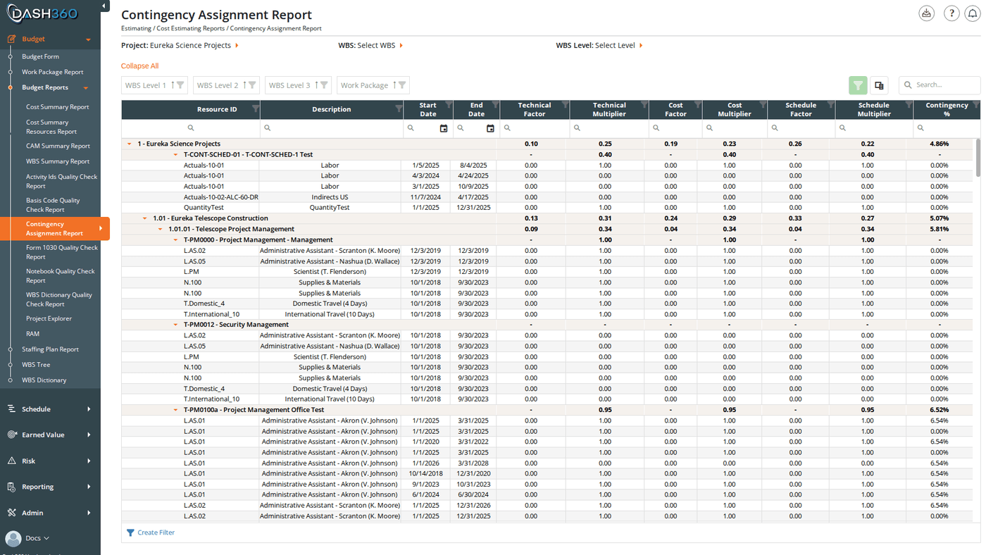 Contingency Assignment Report