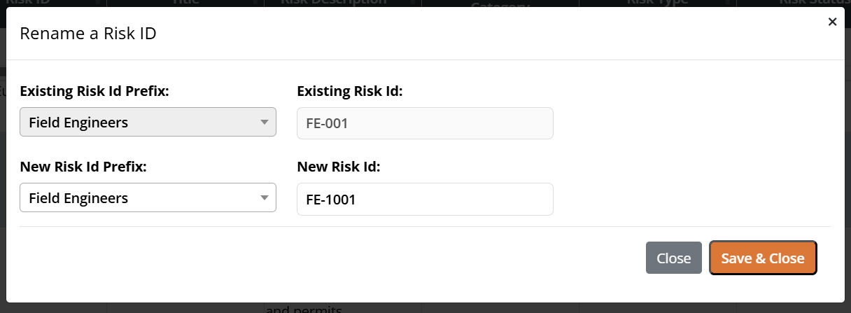 Risk Register