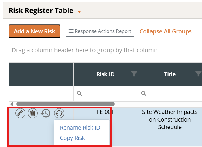 Risk Register