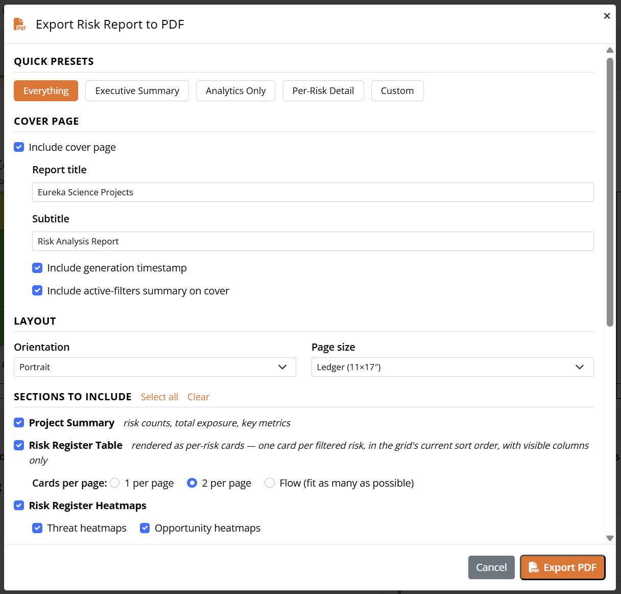 Risk Register