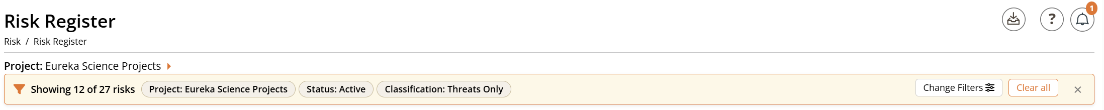 Risk Register