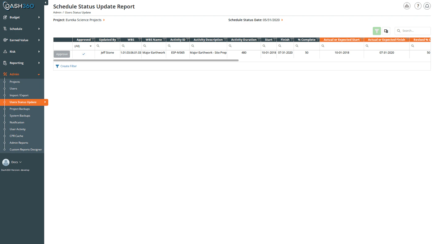 Schedule Status Updates