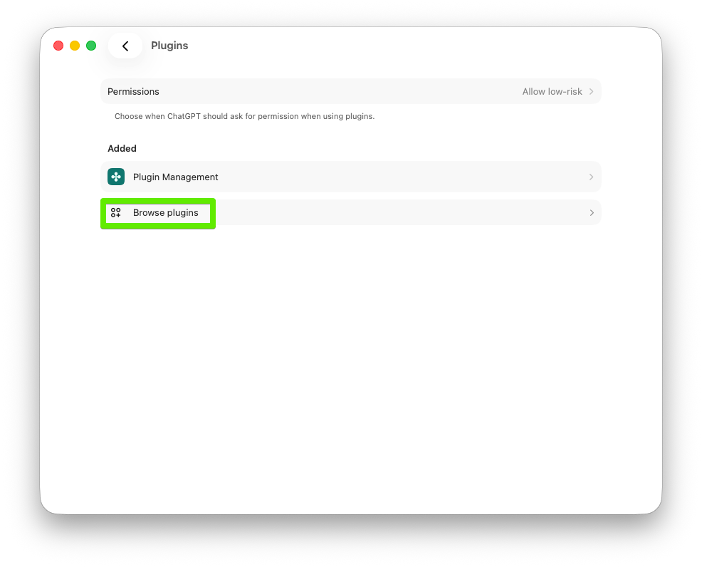 Browse Plugins