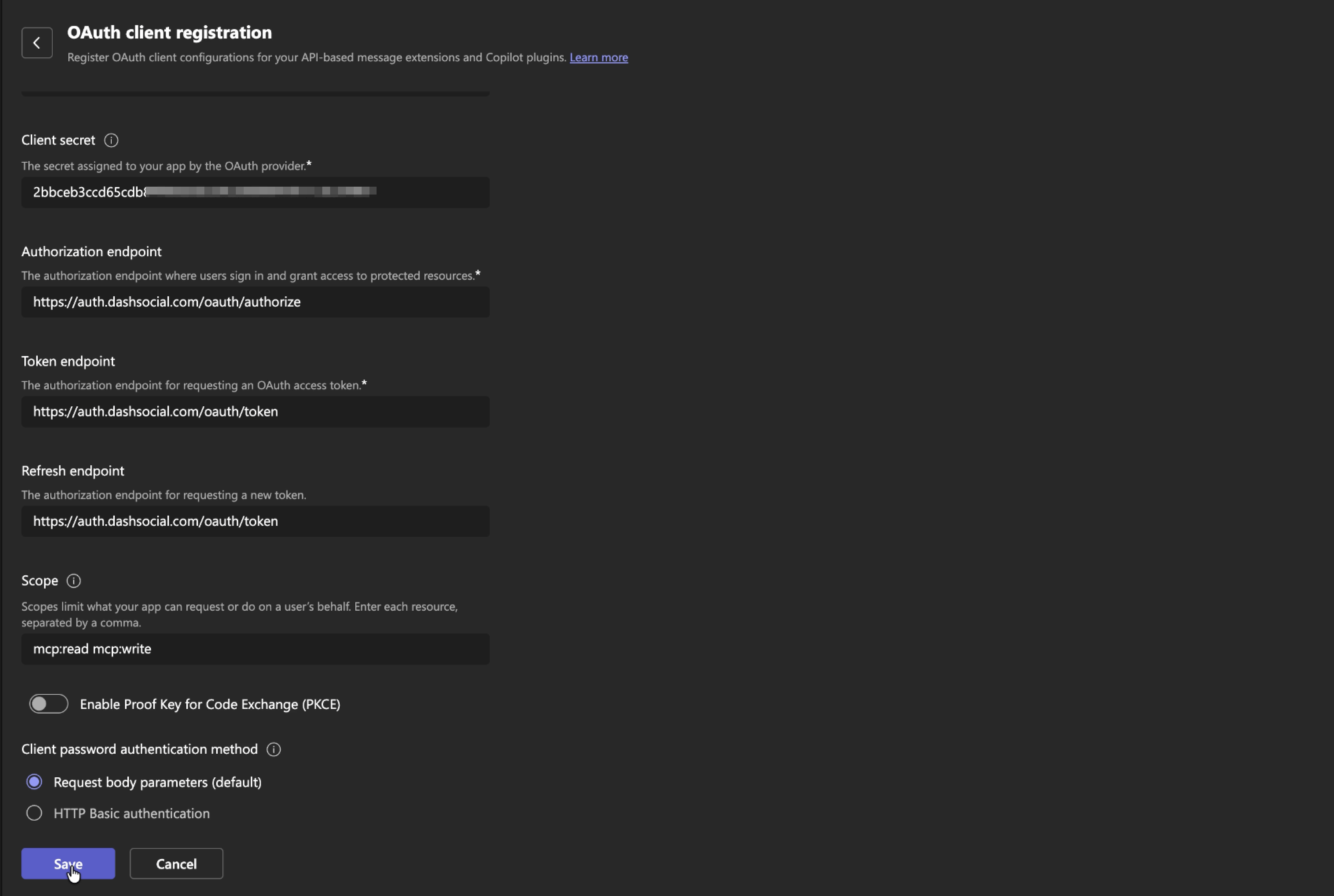 Authorization, token, and refresh endpoints