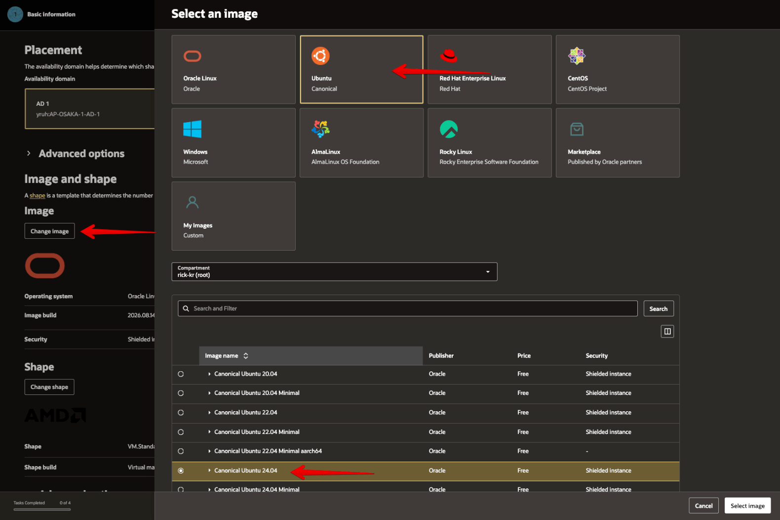 Picture 18. Select the Ubuntu image