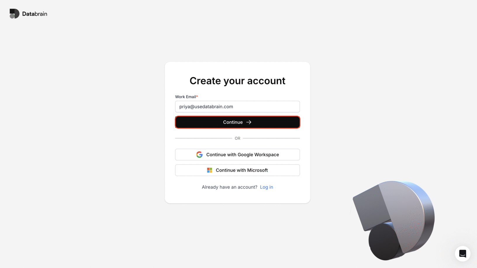 create account