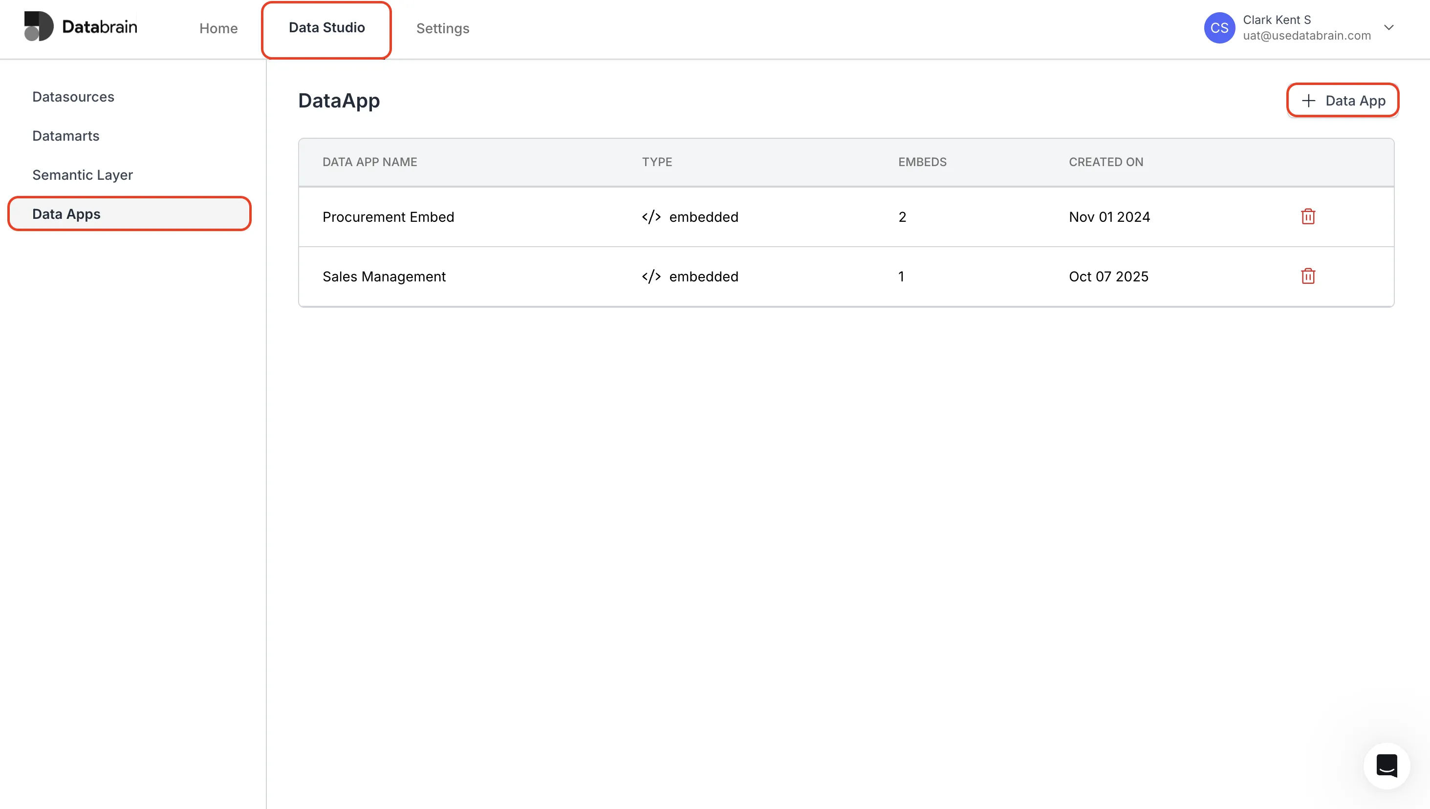 Access Data Apps
