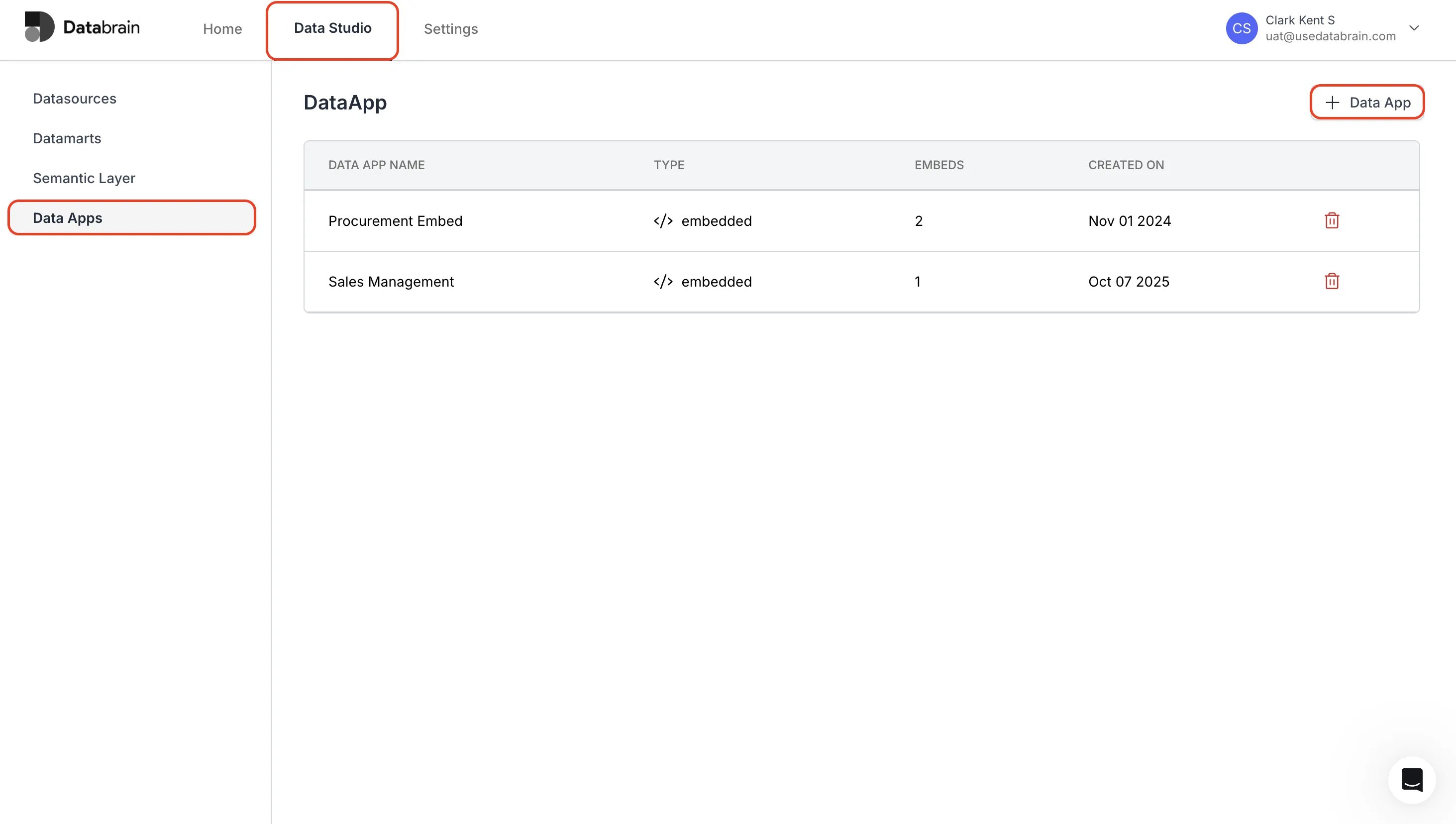 Access Data Apps