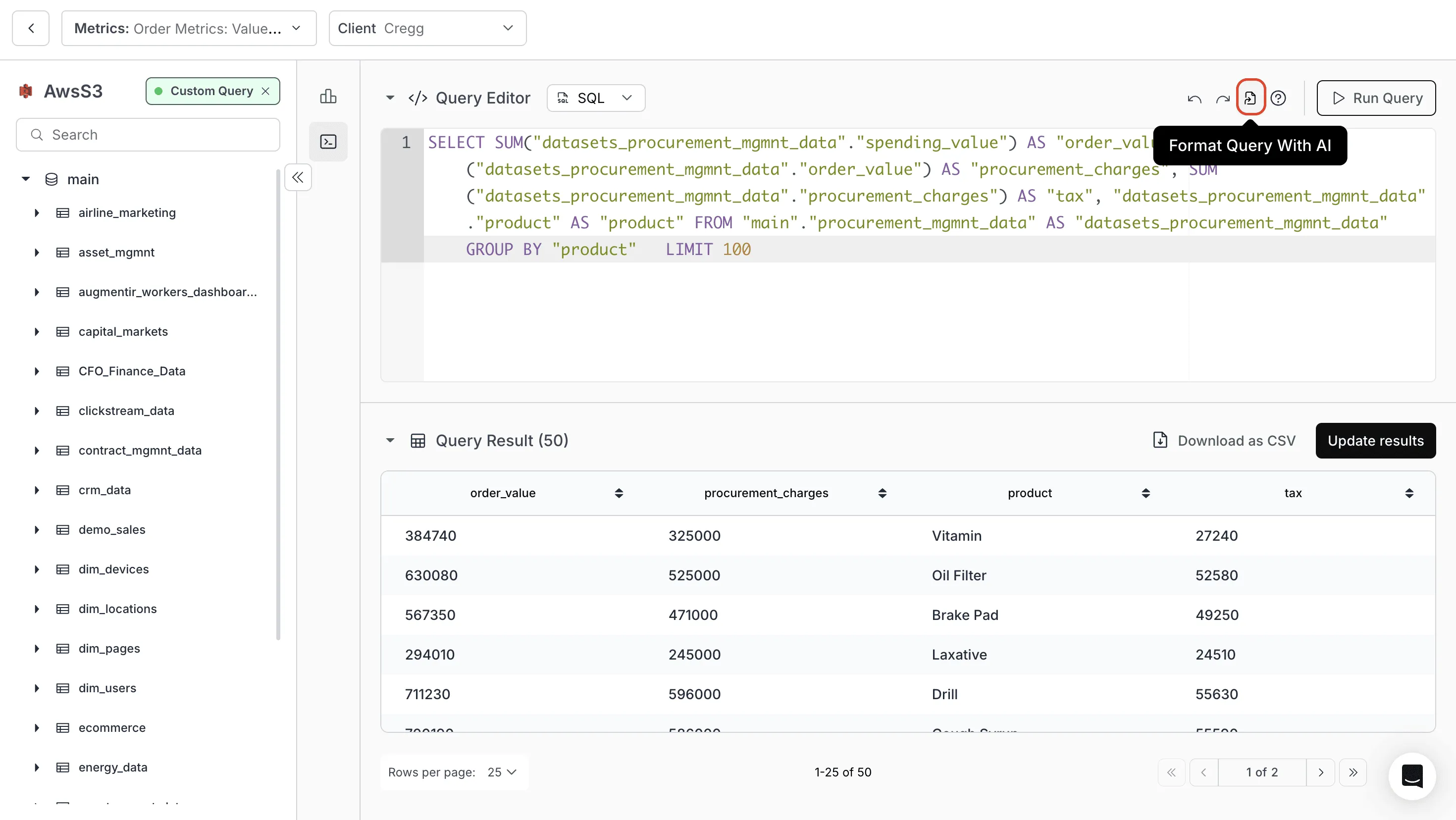 Format Query with AI