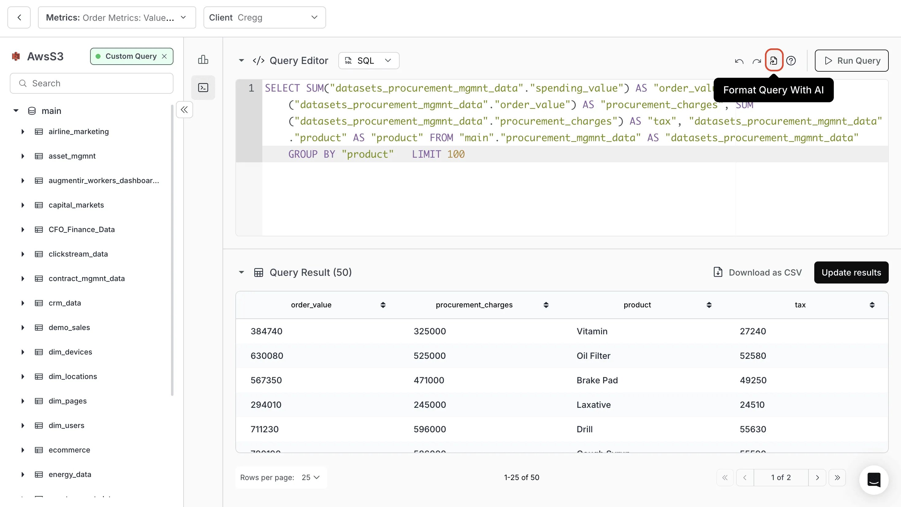 Format Query with AI