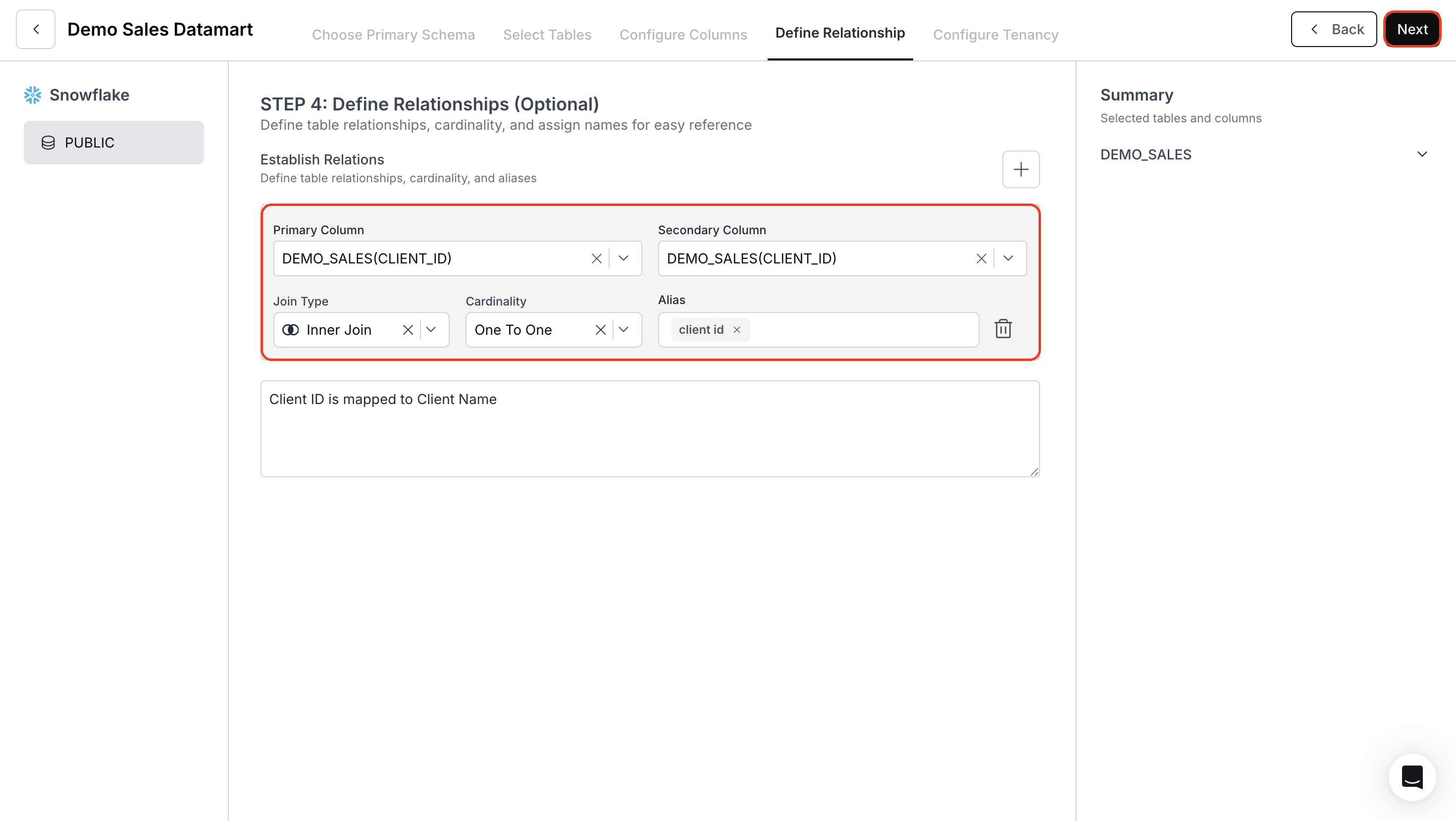 Define Relationships