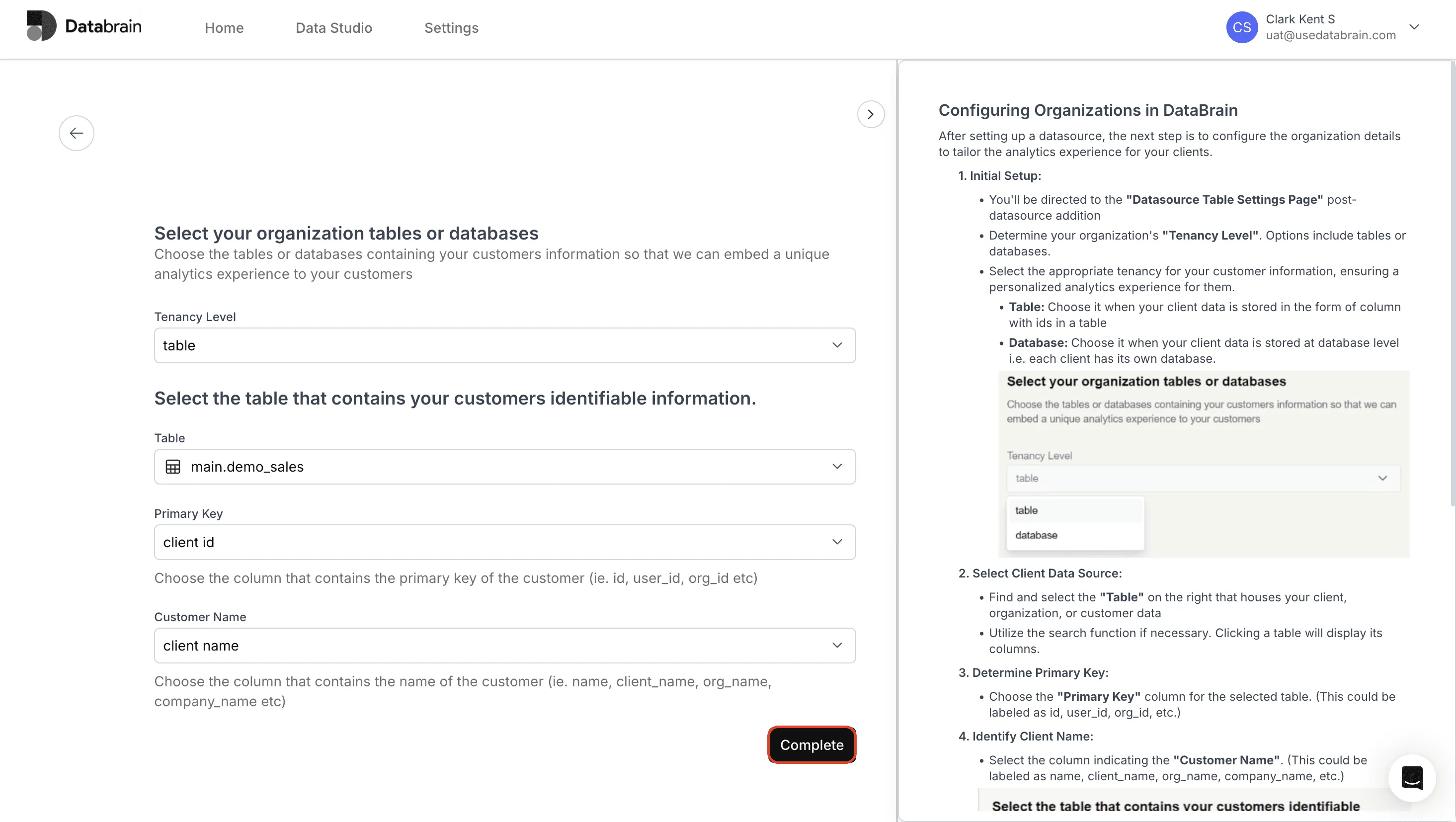 Edit Tenancy and complete update