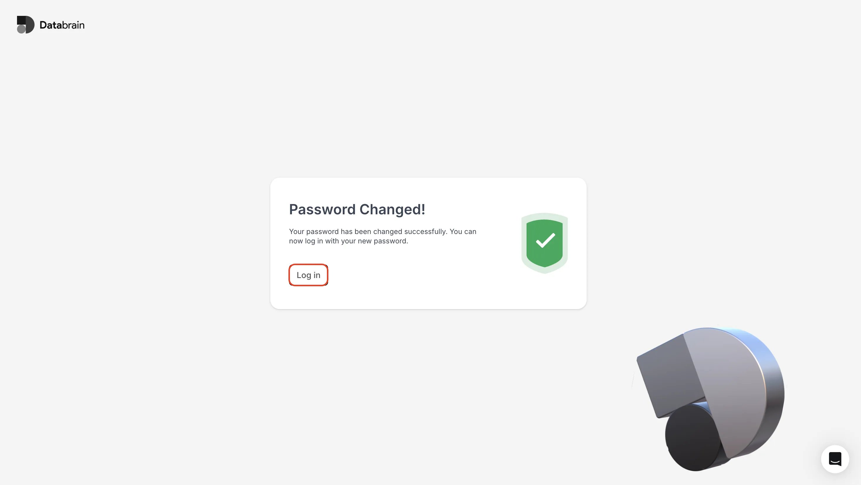 Login link after password reset