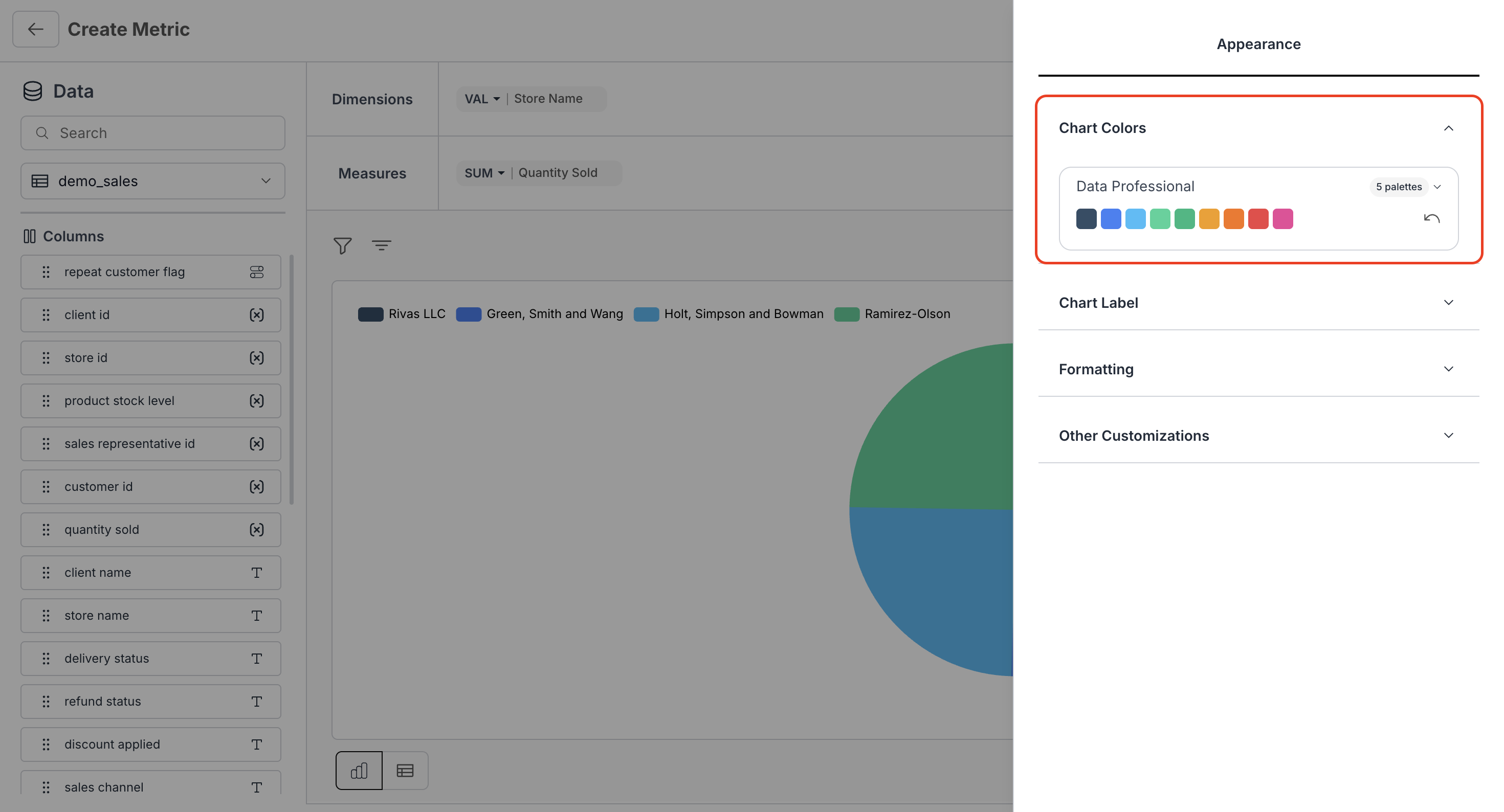 Chart Color Configuration