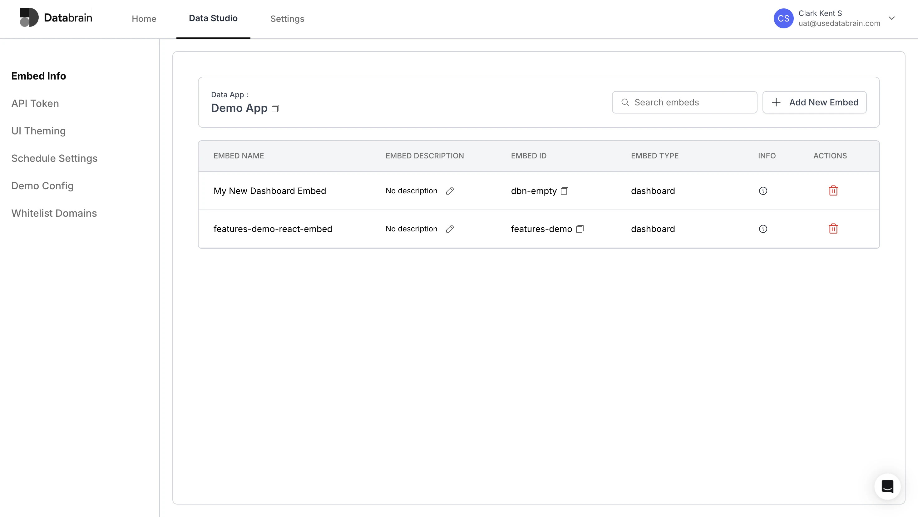 Delete Embeds from UI