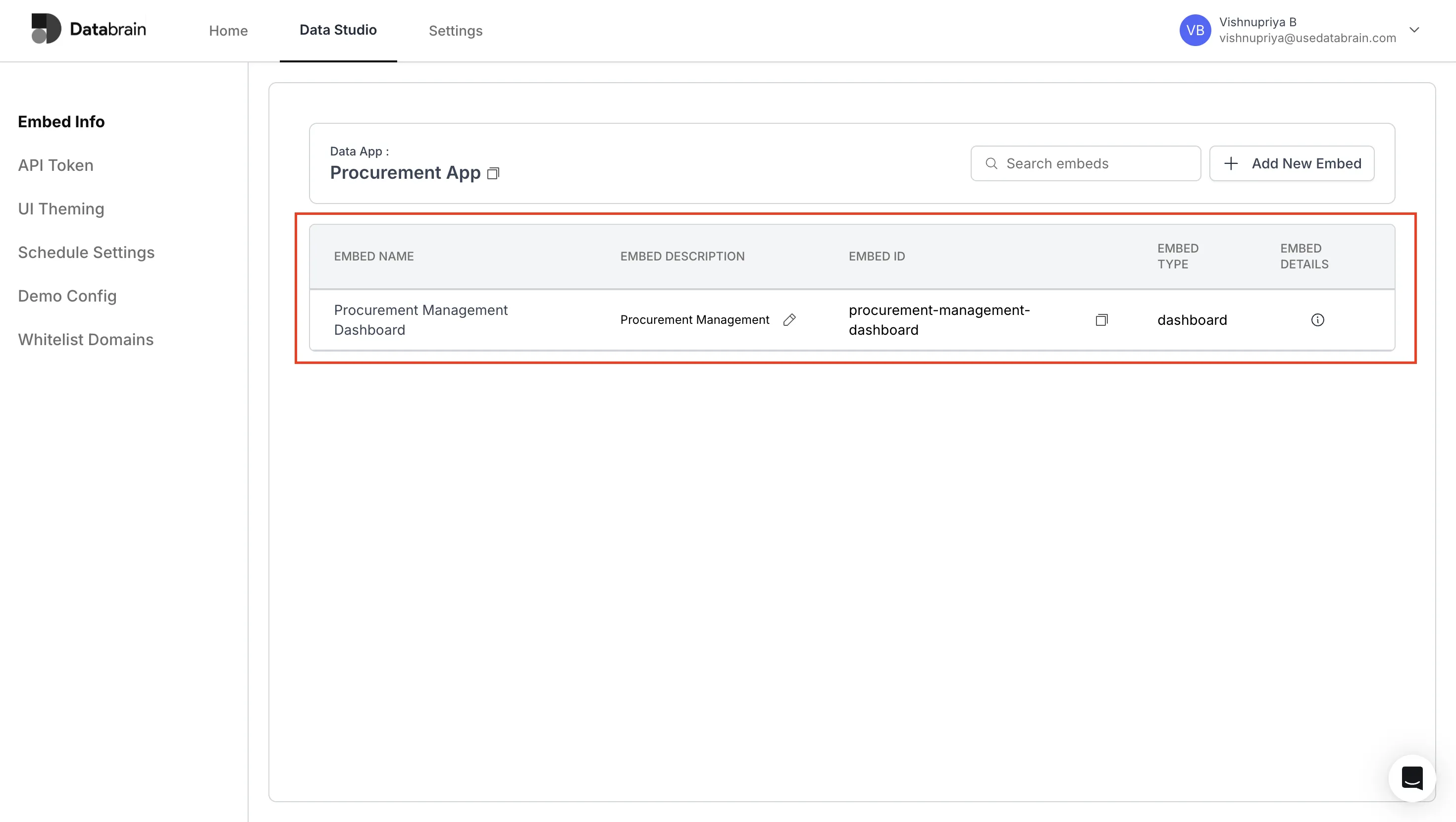 Embed Description and Details