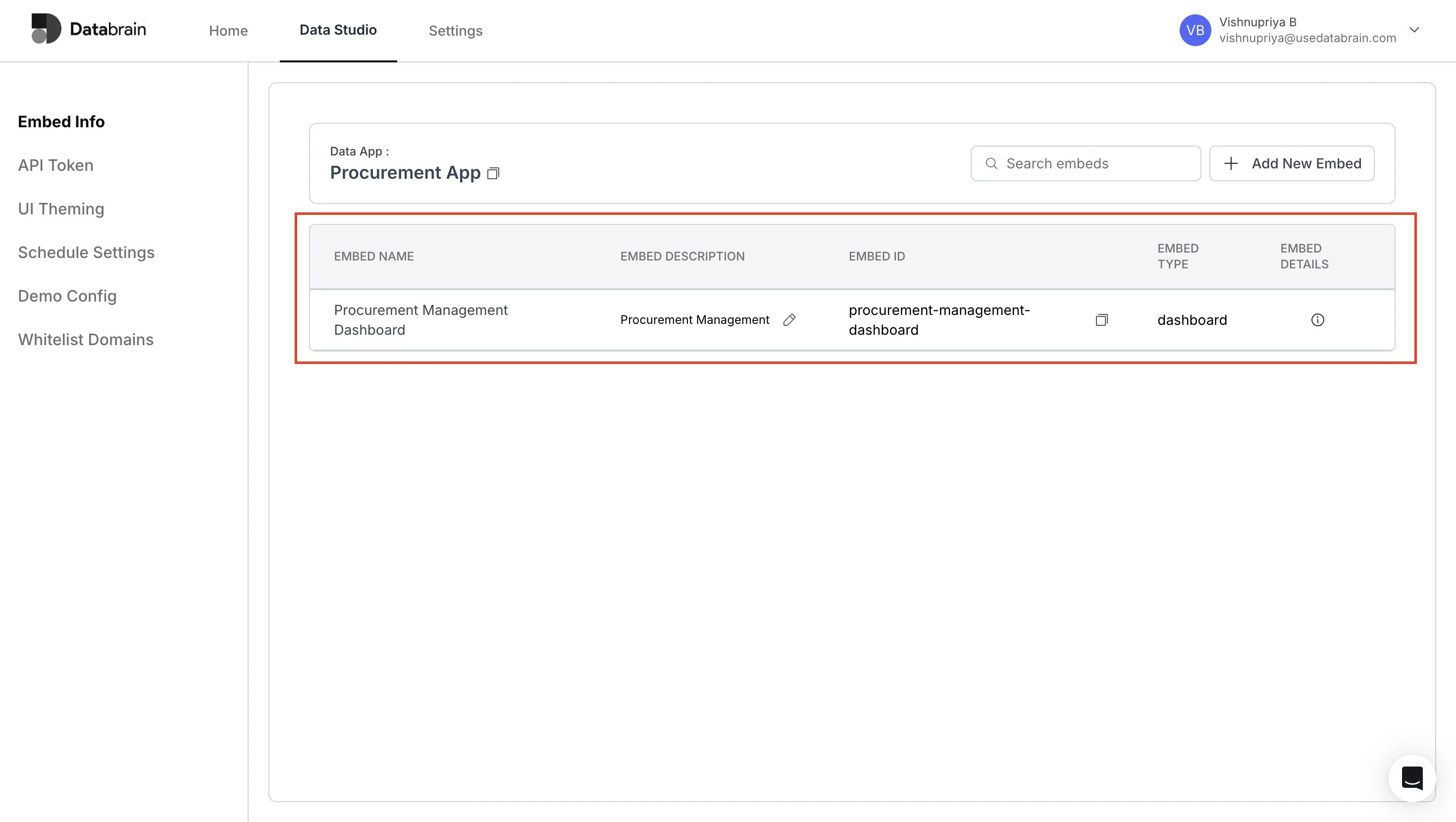 Embed Description and Details