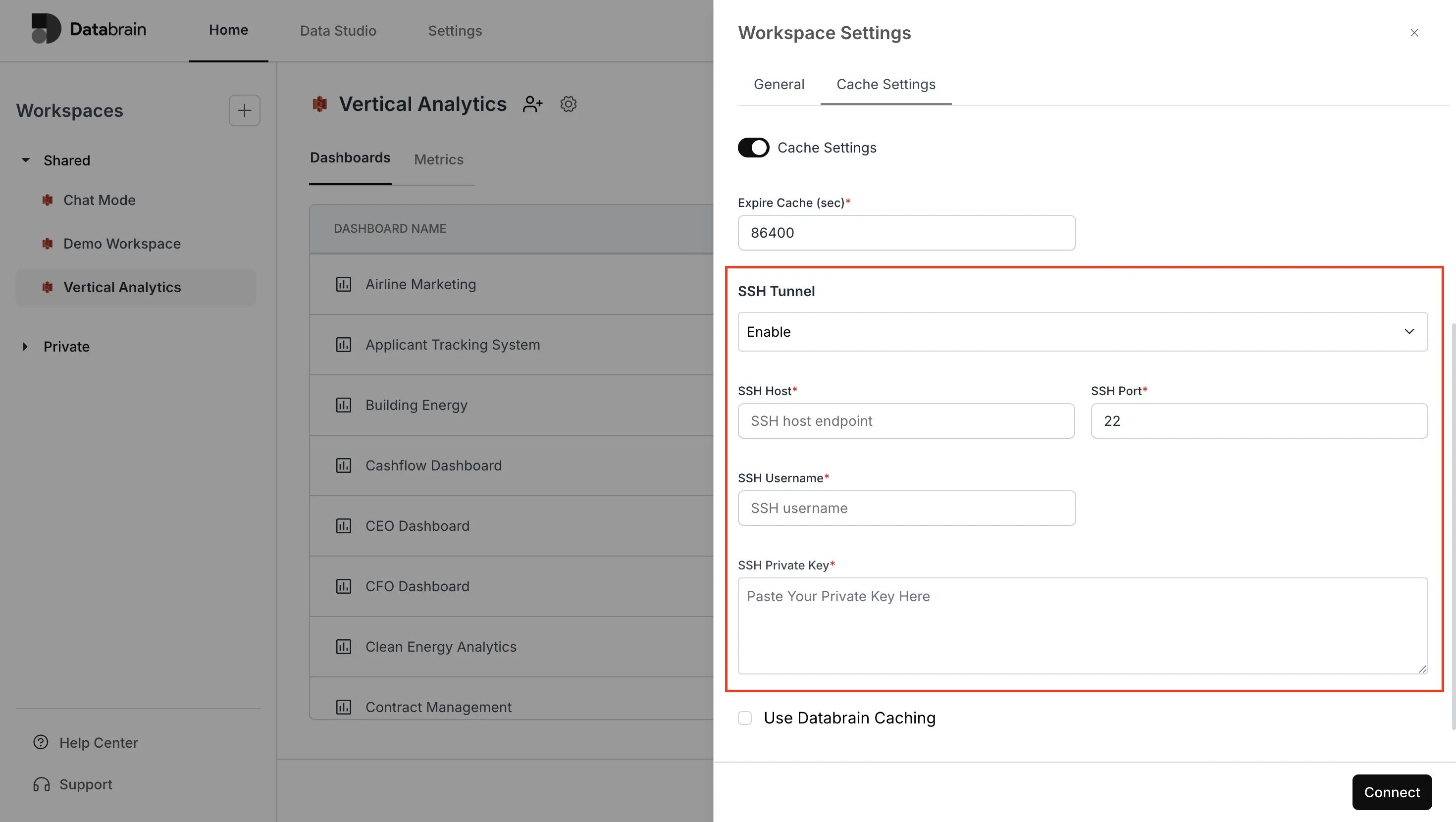 SSH Tunneling Support for Redis