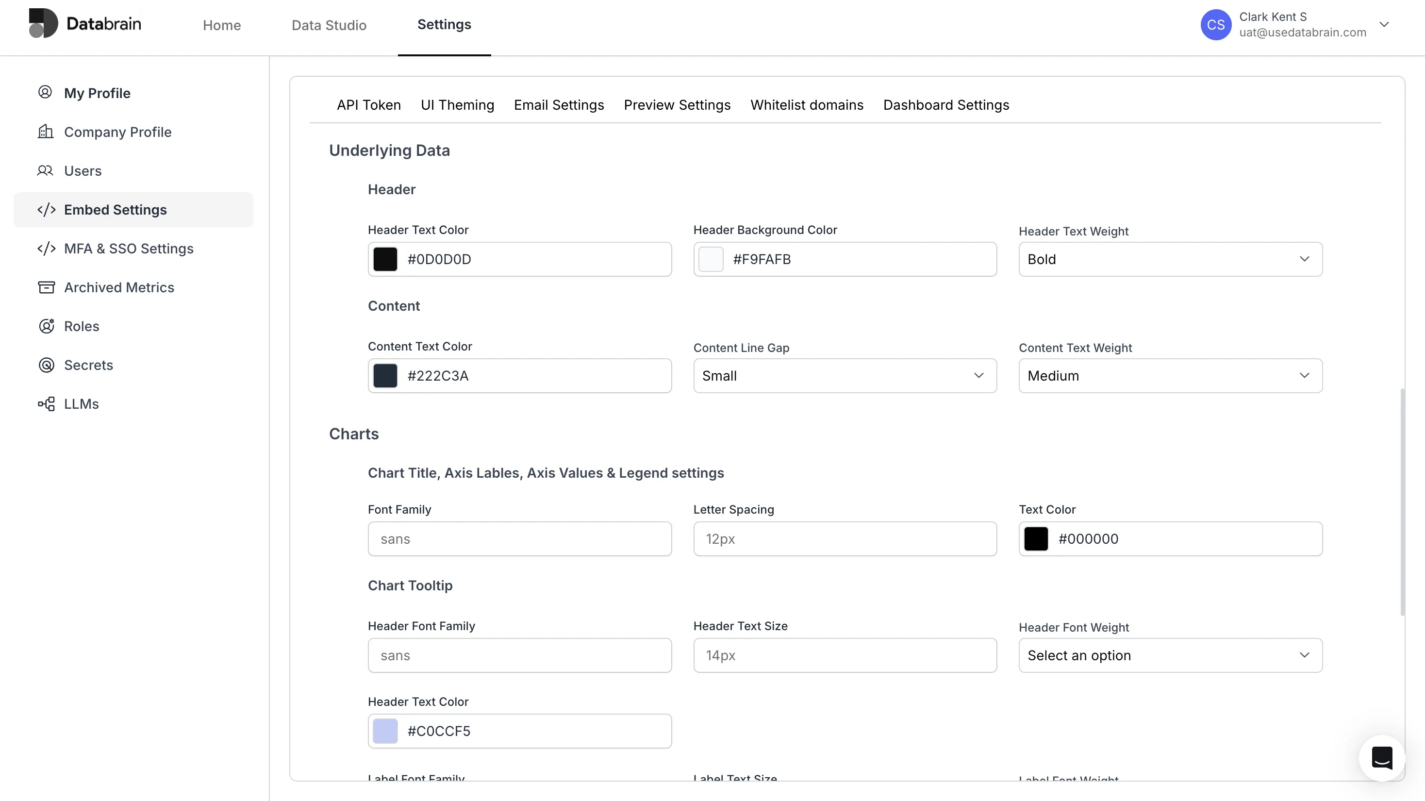 UI Theming for Underlying Data