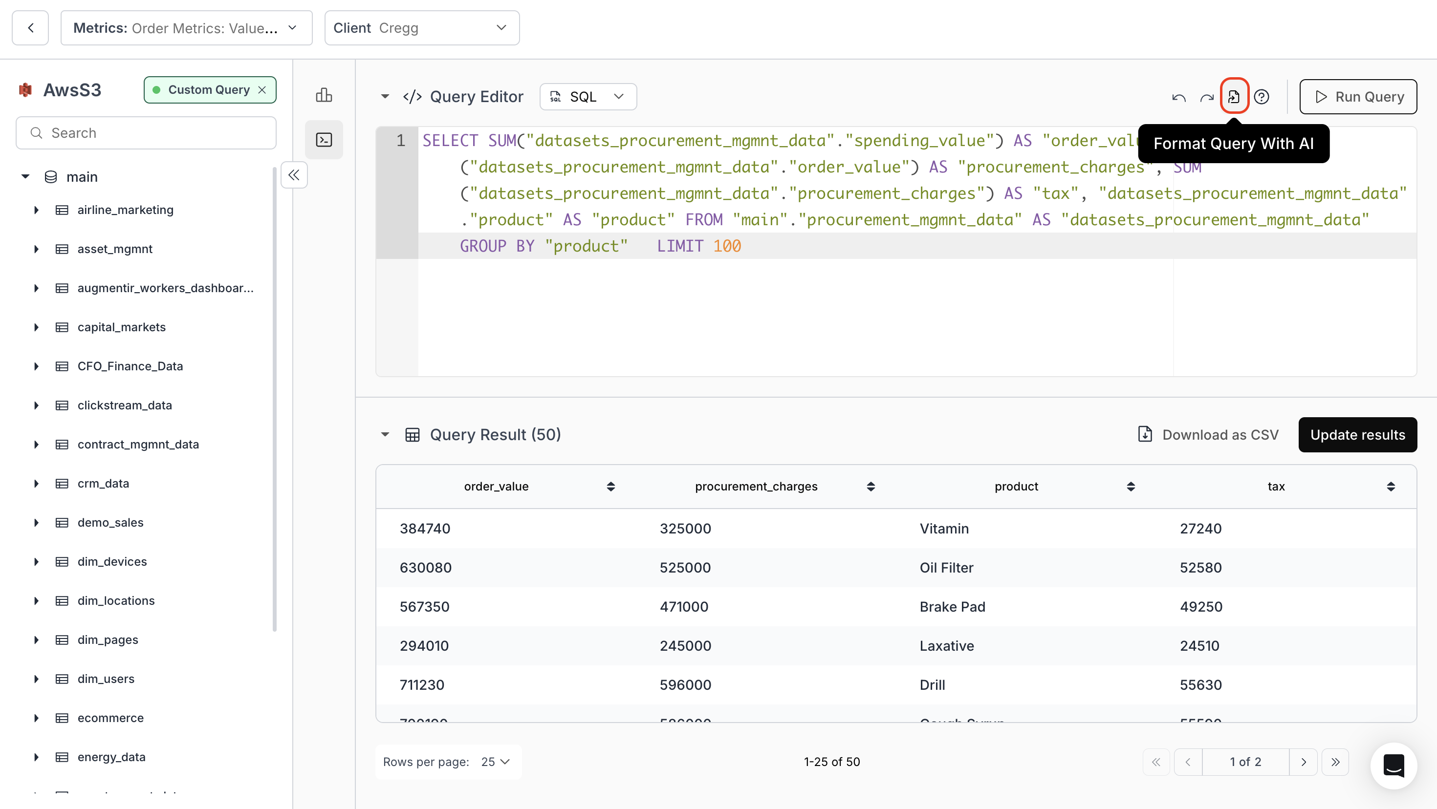 Format Query with AI