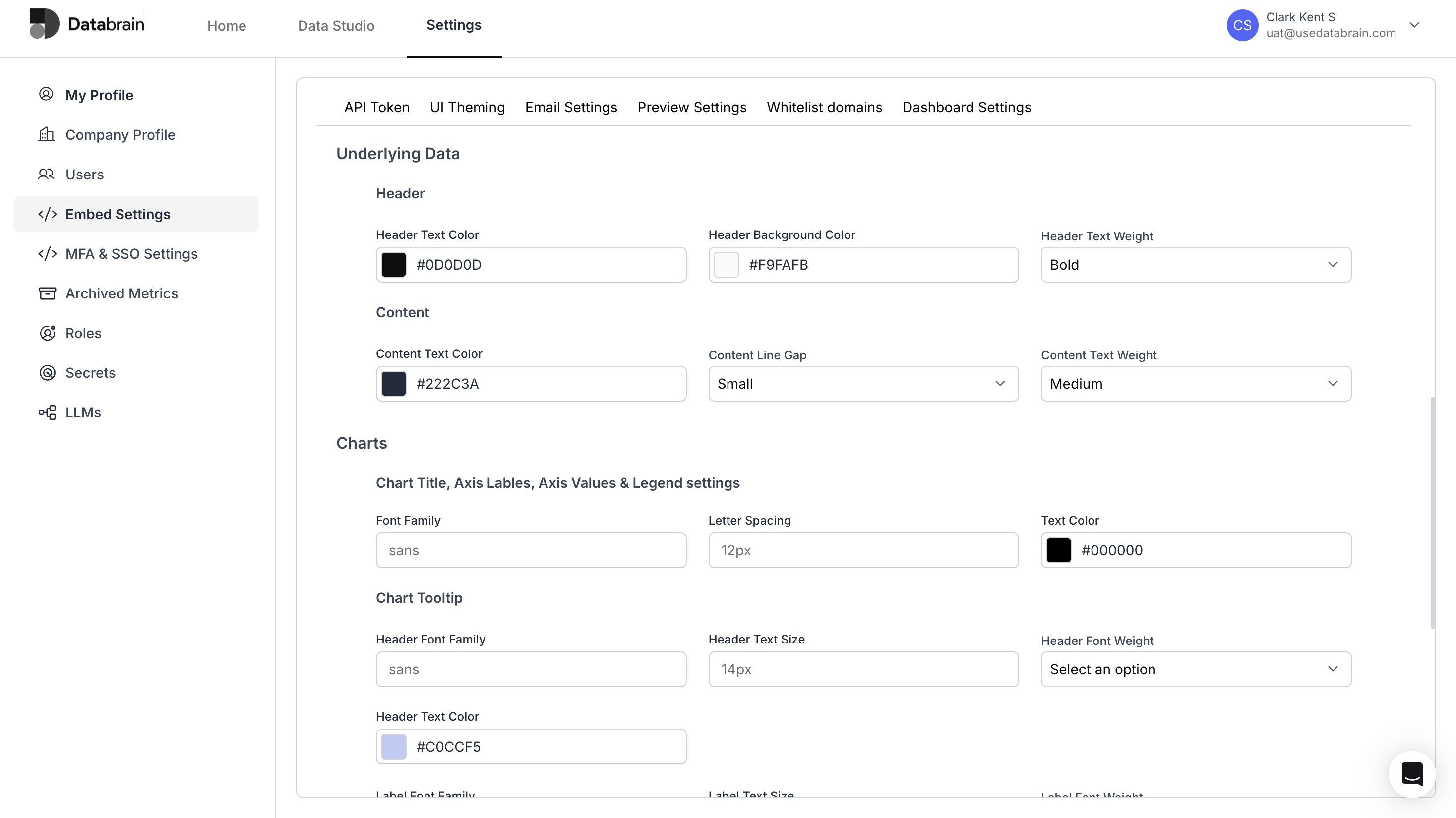 UI Theming for Underlying Data