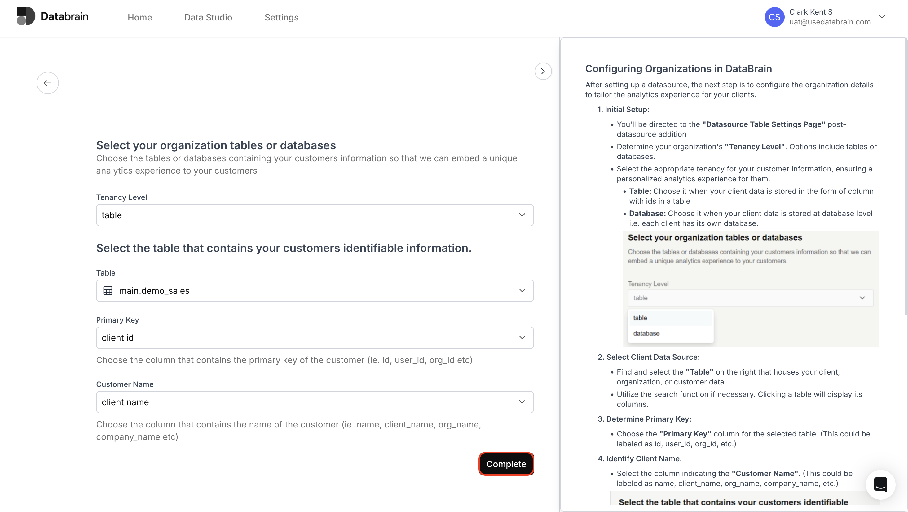 Edit Tenancy and complete update