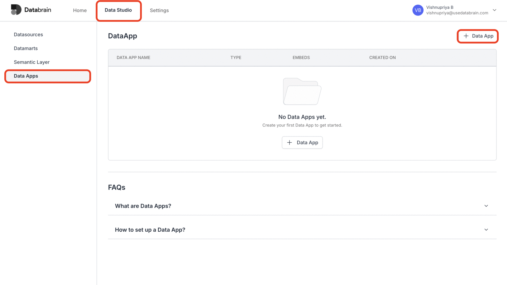 Createa Data App