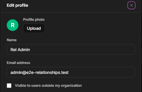 Dataerai Profile dialog