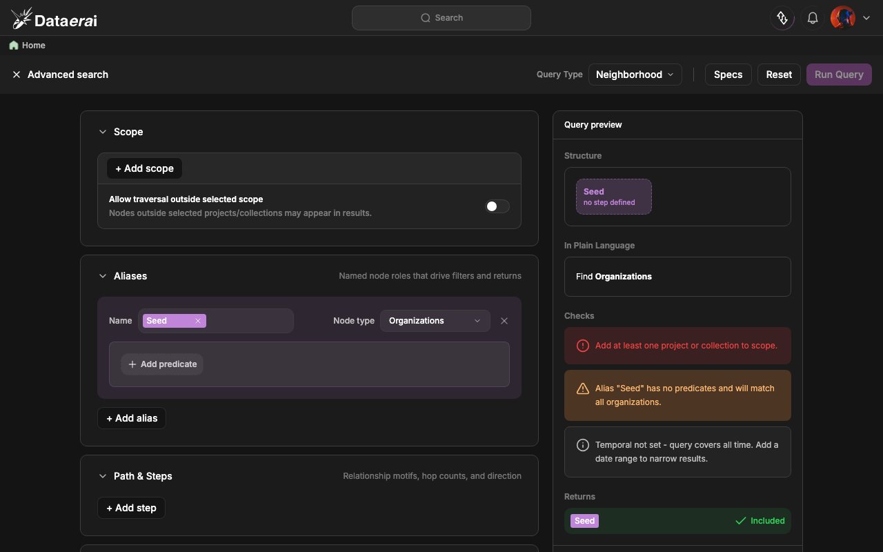 The advanced graph query builder