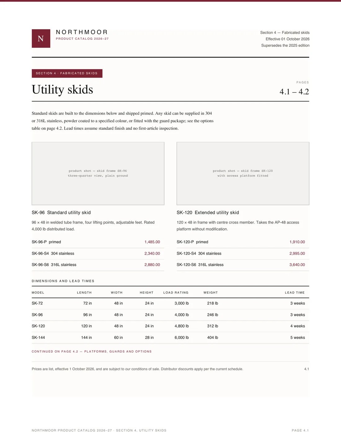 Product Catalog, page 1