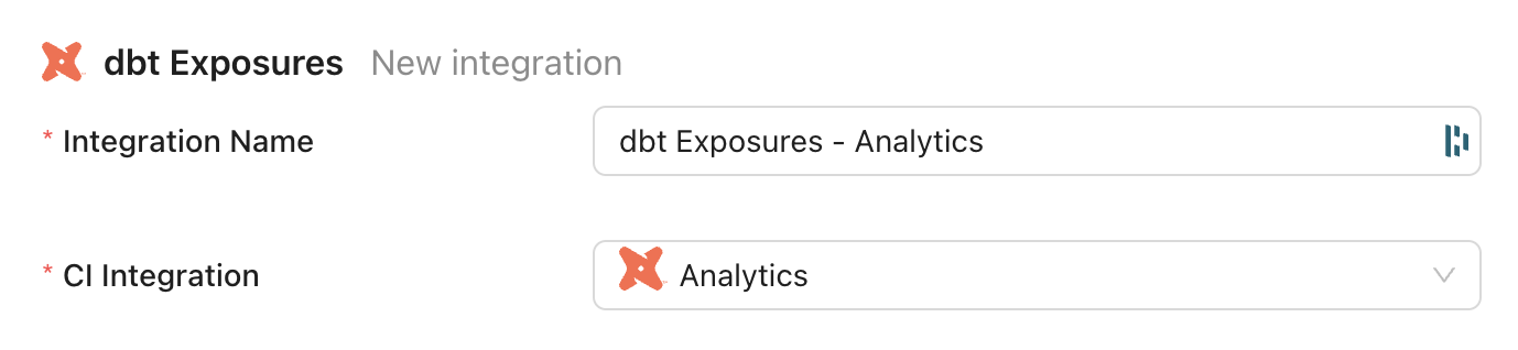Configure dbt Exposures integration