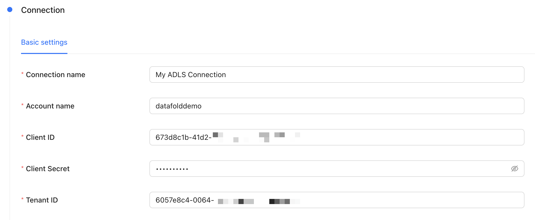 ADLS Data Connection