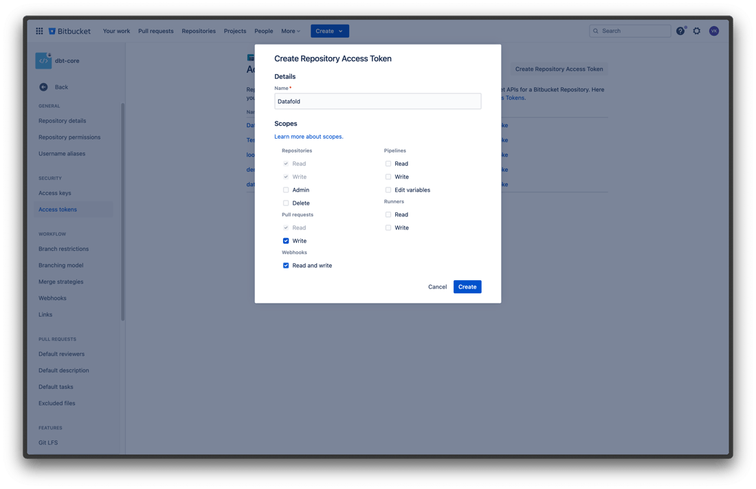 Bitbucket - Datafold