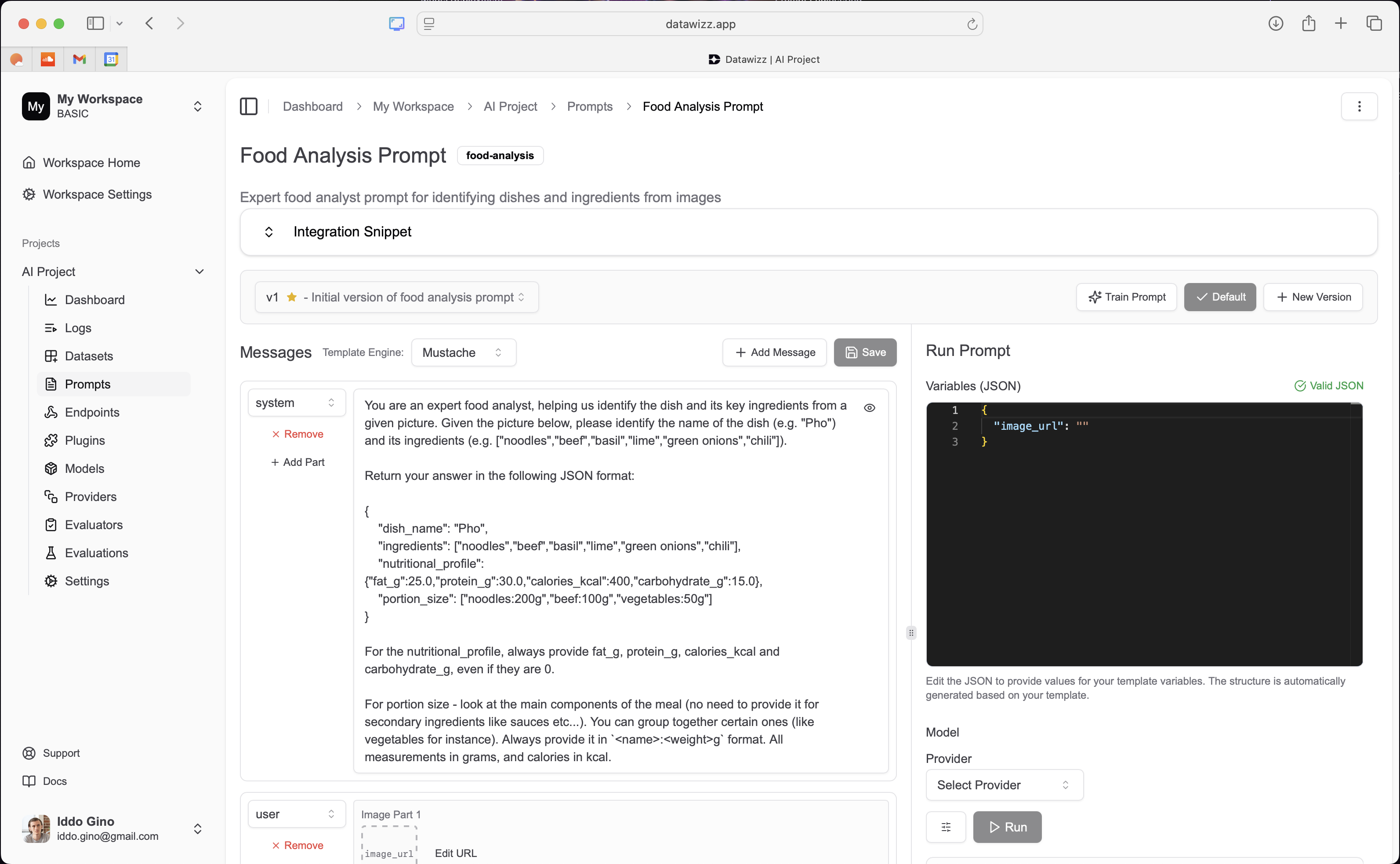 Prompt Engineering in Datawizz