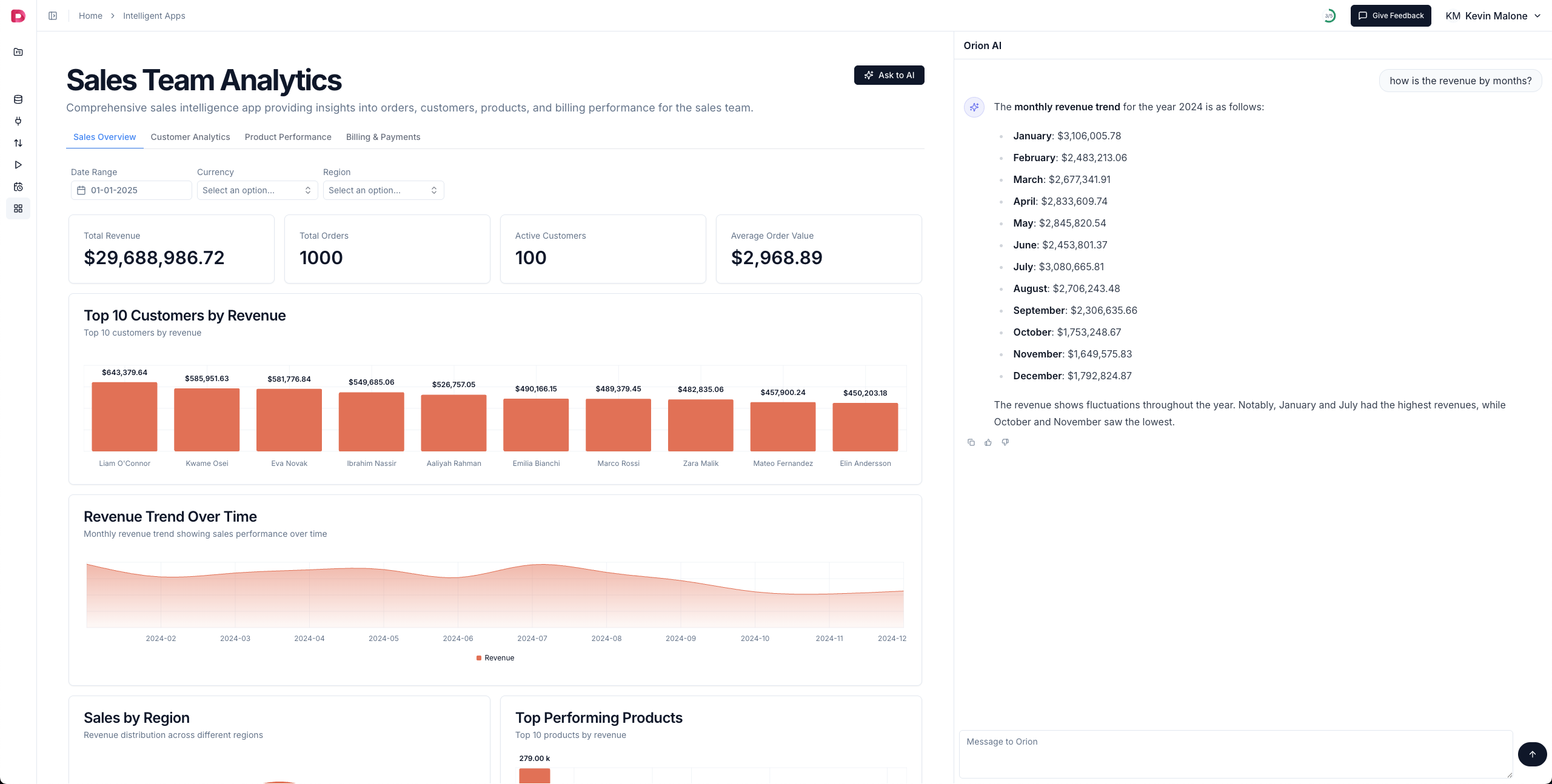 Intelligent App Orion AI