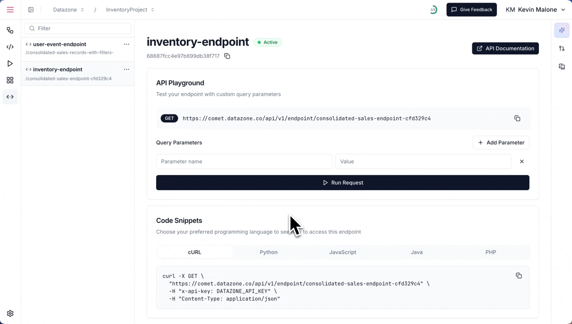 Endpoint Animation